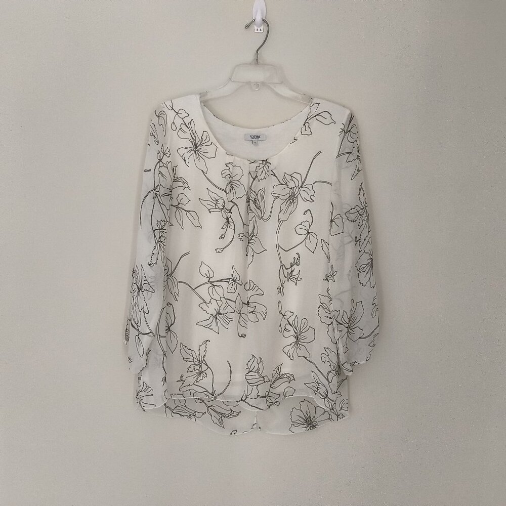 ROSE MARINE MADE IN ITALY SILK BLOUSE SIZE S